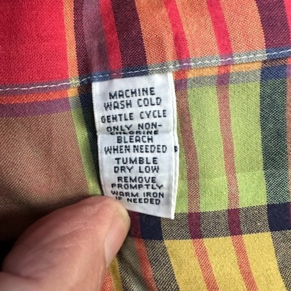 Polo Ralph Lauren Men's Multicolor Plaid Long-Sleeved Shirt - Sz. XL - EUC - Picture 10 of 11